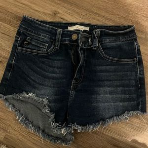 KanCan dark blue jean shorts